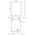 Зеркало Orange Nature 60 с подсветкой и антизапотевателем ONP-60ZE