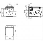 Промо-комплект Ideal Standard Tesi Rimless Подвесной унитаз + Сиденье в подарок (ZZ0003)
