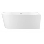 Ванна акриловая Wellsee Excellence Pro пристенная 180x80 с сифоном, хром 28761201R