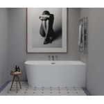 Ванна акриловая Wellsee Excellence Pro пристенная 180x80 с сифоном, хром 28761201R