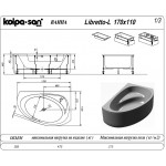 Ванна акриловая Kolpa-San LIBRETTO 170x110 L 5652409