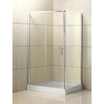 Душевой уголок BelBagno Uno 110х80 стекло прозрачное профиль хром AH 1 110/80 C Cr