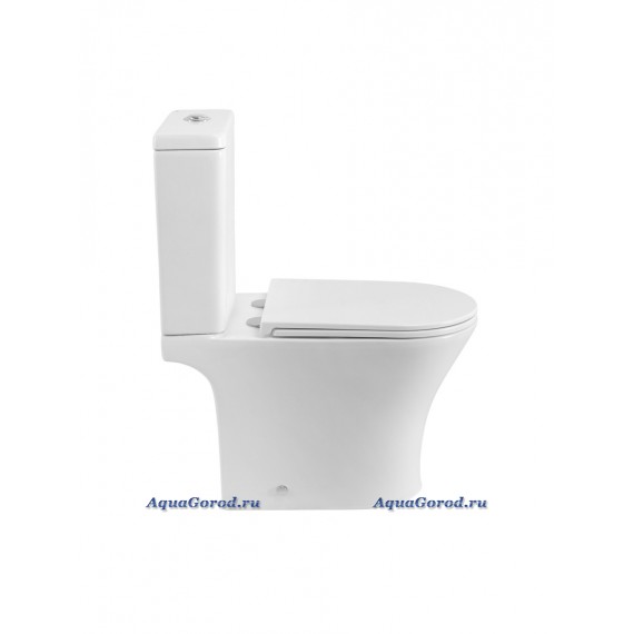 Унитаз-компакт BelBagno ACQUA-TOR BB2801CP-TOR/SC безободковый, с сиденьем и смывом TORNADO с бачком BB2801T