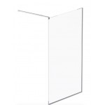 Душевая перегородка AM.PM Func W84WI-120-F1-MTE 120x200, профиль хром, стекло прозрачное