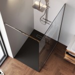 Душевая перегородка AM.PM Func W84WI-120-F1-MTE 120x200, профиль хром, стекло прозрачное