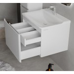 Тумба с раковиной Raval Welto 100 подвесная белый Wel.01.100/P/W/RL