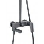 Душевая система AQUATEK Вега 3jet 250 мм оружейная сталь AQ2040BGM