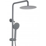 Душевая система AQUATEK Вега 3jet 250 мм оружейная сталь AQ2040BGM