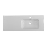 Керамическая раковина BelBagno BB1200ETL-R чаша справа 1210x460x175