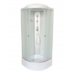 Душевая кабина DTO LM с крышей средний поддон хром матовое счтекло LM790 