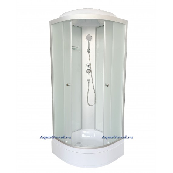 Душевая кабина DTO LM с крышей средний поддон хром матовое счтекло LM790 