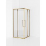 Душевой уголок Cezares Relax RELAX-304-A-2-90-C-BORO 90x90, профиль брашированное золото Душевой уголок Cezares Relax RELAX-304-A-2-90-C-BORO 90x90, профиль брашированное золото