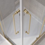 Душевой уголок Cezares Relax RELAX-304-A-2-90-C-BORO 90x90, профиль брашированное золото Душевой уголок Cezares Relax RELAX-304-A-2-90-C-BORO 90x90, профиль брашированное золото