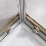 Душевой уголок Cezares Relax RELAX-304-A-2-90-C-BORO 90x90, профиль брашированное золото Душевой уголок Cezares Relax RELAX-304-A-2-90-C-BORO 90x90, профиль брашированное золото