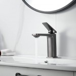 Смеситель для раковины Shevanik оружейная сталь S8901T-1