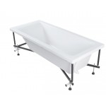 Ванна акриловая STWORKI Стокгольм 165x70 см, встраиваемая, белая, с каркасом Ванна акриловая STWORKI Стокгольм 165x70 см, встраиваемая, белая, с каркасом