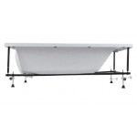 Ванна акриловая STWORKI Стокгольм 165x70 см, встраиваемая, белая, с каркасом Ванна акриловая STWORKI Стокгольм 165x70 см, встраиваемая, белая, с каркасом