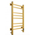 Полотенцесушитель электрический Comfysan Verona-K EC-8 100x55 см, подключение справа, слева, матовое золото, лесенка, из стали