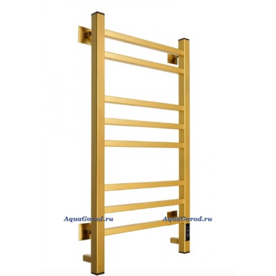 Полотенцесушитель электрический Comfysan Verona-K EC-8 100x55 см, подключение справа, слева, матовое золото, лесенка, из стали
