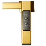 Полотенцесушитель электрический Comfysan Verona-K EC-8 100x55 см, подключение справа, слева, матовое золото, лесенка, из стали