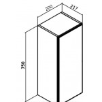 Шкаф Runo Кредо 20 универсальный 00-00001148 Шкаф Runo Кредо 20 универсальный 00-00001148
