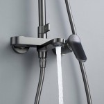 Душевая система Shevanik S4336T, оружейная сталь