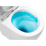 Унитаз-компакт безободковый с сиденьем микролифт Azario LEO TORNADO FLUSHING белый AZ-1253CT