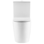 Унитаз-компакт безободковый с сиденьем микролифт Azario LEO TORNADO FLUSHING белый AZ-1253CT