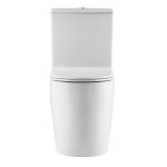 Унитаз-компакт безободковый с сиденьем микролифт Azario LUMA TORNADO FLUSHING белый AZ-1253ST