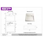 Раковина Stella Polar Солярис 60 черный мрамор SP-00001404 Раковина Stella Polar Солярис 60 черный мрамор SP-00001404