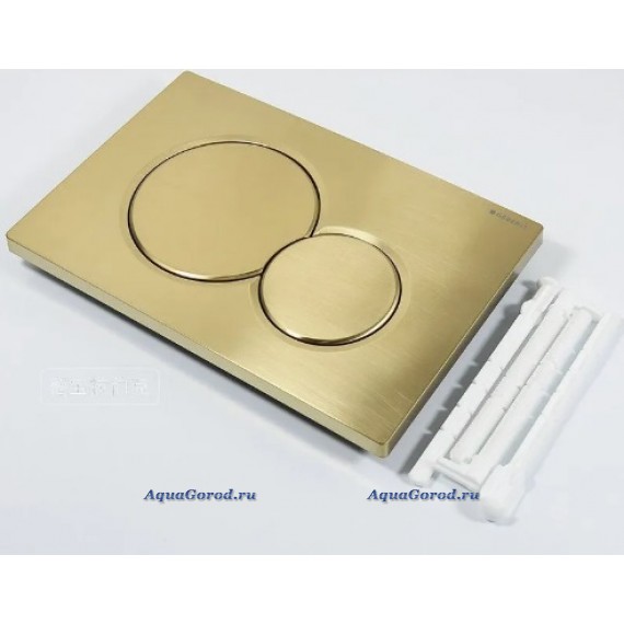 Кнопка смыва Geberit SIGMA O1 BRUSHED GOLD