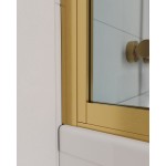 Шторка на ванну Cezares Slider 90 прозрачное стекло профиль золото SLIDER-VF-11-90/150-C-BORO
