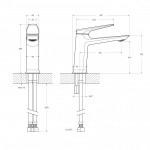 Смеситель для раковины CEZARES Liner хром LINER-LS-GM-W0