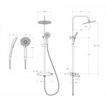 Душевая система Cezares Lux хром LUX-CVD-01