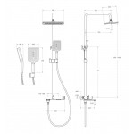 Душевая система BelBagno Ardente хром ARDENTE-VSCM-CRM