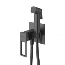 Гигиенический душ со смесителем BelBagno Luce черный LUC-HGN-NERO