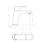 Смеситель BelBagno Marino для раковины хром MARINO-LVM-CRM-W0