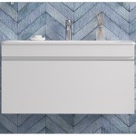Тумба с раковиной Velvex Pulsus 100 подвесная белый Tp.PUL.PUL.100.1Y/4627173210492