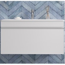 Тумба с раковиной Velvex Pulsus 100 подвесная белый Tp.PUL.PUL.100.1Y/4627173210492