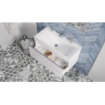 Тумба с раковиной Velvex Pulsus 100 подвесная белый Tp.PUL.PUL.100.1Y/4627173210492