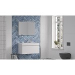 Тумба с раковиной Velvex Pulsus 100 подвесная белый Tp.PUL.PUL.100.1Y/4627173210492
