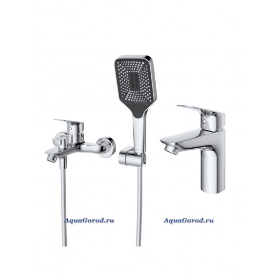 Комплект смесителей Belbagno Due хром DUE-VASM/LVM-CRM Комплект смесителей Belbagno Due хром DUE-VASM/LVM-CRM