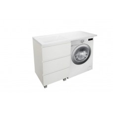 Тумба с раковиной Эстет Dallas Luxe 130 напольная, 3 ящика L