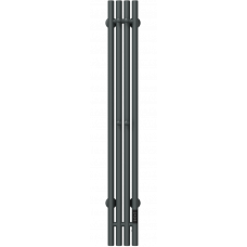 Полотенцесушитель электрический EWRIKA Пенелопа V 120х15 вертикальный с терморегулятором графит ПенелопаV120х15графит