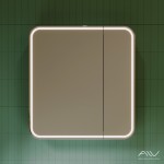 Зеркало-шкаф Alavann Lana 80 с подсветкой ALV0281002