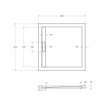 Душевой поддон CEZARES 80x80 квадратный белый TRAY-AS-A-80-30-W