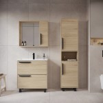 Тумба под раковину VIANT Кёльн 80 напольная светлое дерево VKEL80FOSD-T2Y