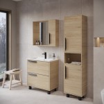 Зеркало-шкаф VIANT Кёльн 80 светлое дерево VKEL80SD-ZSH