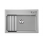Кухонная мойка GRANULA Kitchen Space 73х51 белый KS-7301 