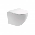 Унитаз подвесной Aquatek Европа 490*360*320 безободковый с сидением микролифт белый AQ1900T-00